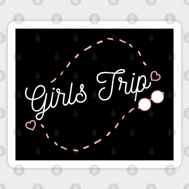 Girls Trip. Summer Vacation Fun. Magnet by That Cheeky Tee